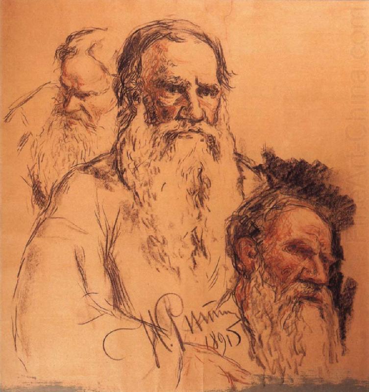 Repin-s  pencil sketch, Ilya Repin